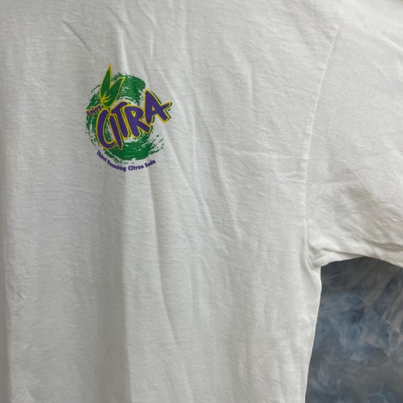 Vintage Citra Soda Tee mens Size XL White Good Condition Delta Tag - Picture 3 of 6